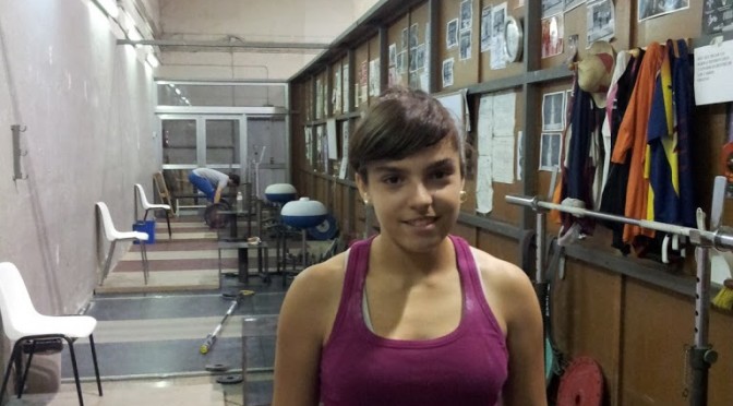 Noelia Caballero, el futuro de la #halterofilia