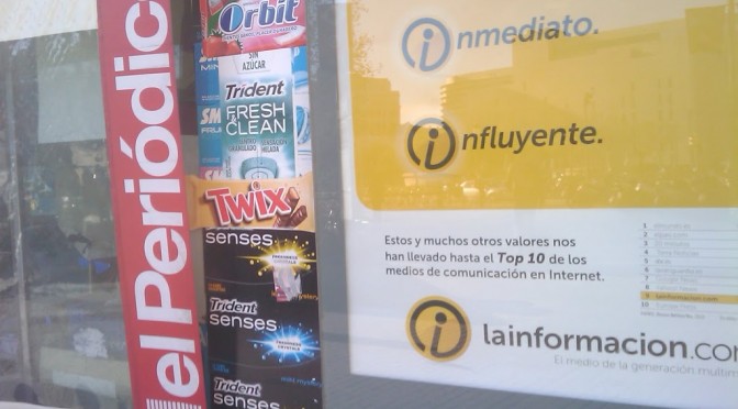 ¿Digitales en los quioscos? Tan sólo es un anuncio